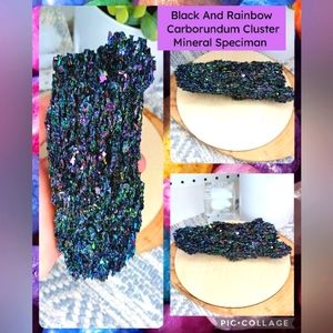 Rainbow Carborundum (Silicon Carbide) Crystal Specimen